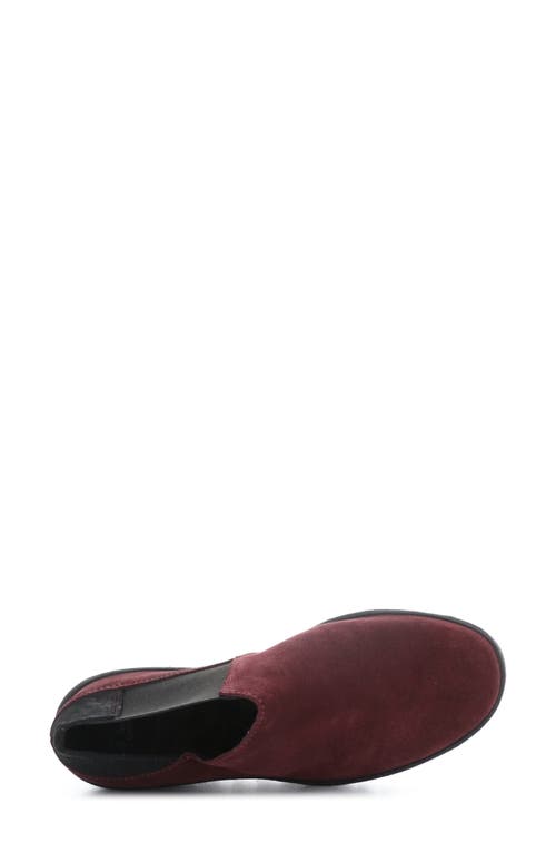 Shop Fly London Yego Wedge Bootie In 011 Wine/black