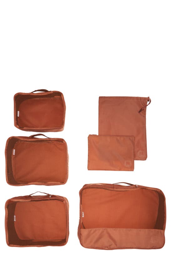Shop Mytagalongs Set Of 6 Packing Pods In Brown