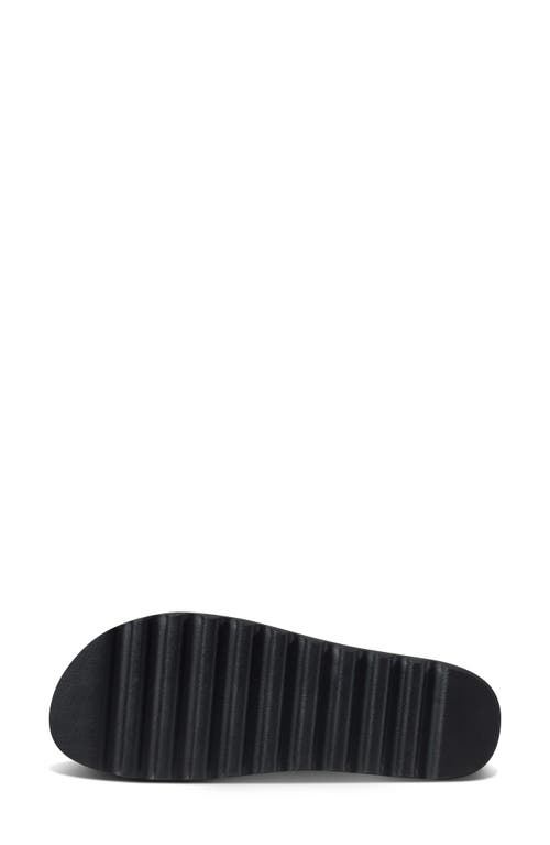 Reef Women's Cushion Vista Hi Slip-on Platform Slide Sandals In Black/black