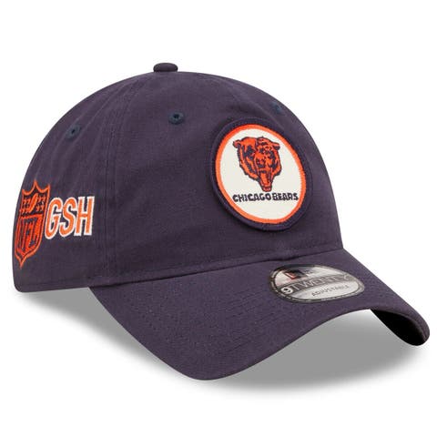 Men's Chicago Bears Primary Logo New Era Cream/Navy 2022 Sideline 39THIRTY Flex Hat S/M