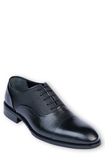 Vellapais Neda Cap Toe Oxford In Black