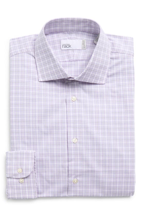 Nordstrom Rack Check Traditional Fit Dress Shirt In Purple Petal Darren Check