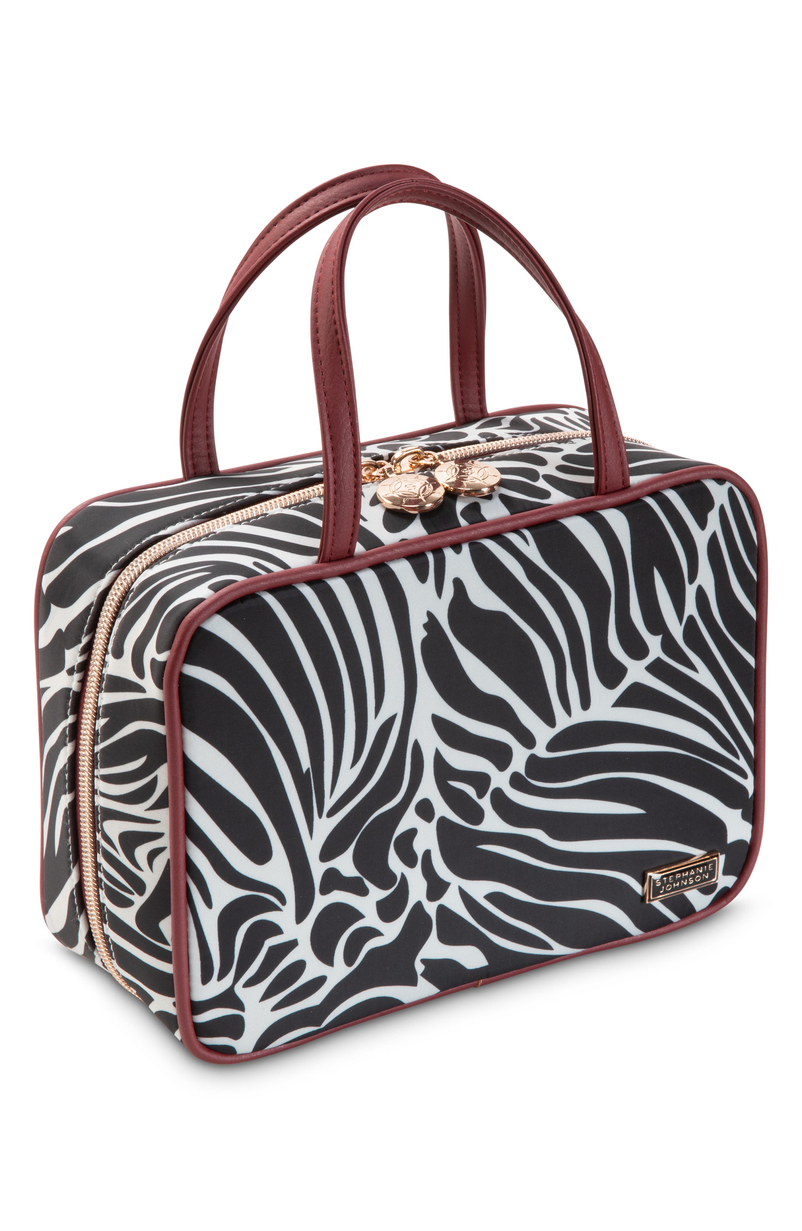 Stephanie Johnson Sarhara Zebra ML Traveler Cosmetics Bag Nordstrom