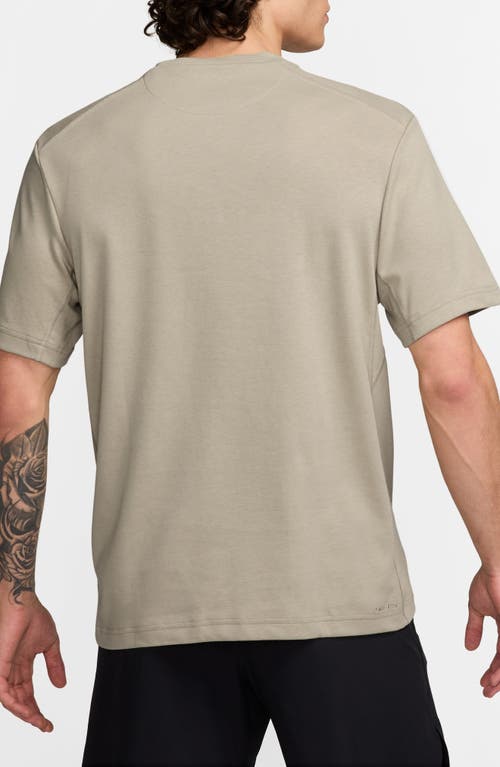 Nike Primary Training Dri-fit Short Sleeve T-shirt In Desert Khaki