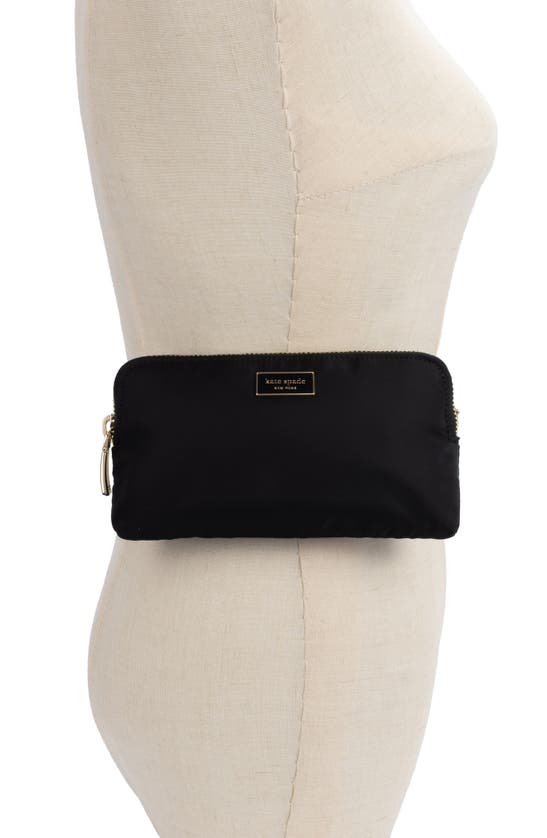 Shop Kate Spade Logo Belt Bag In Black