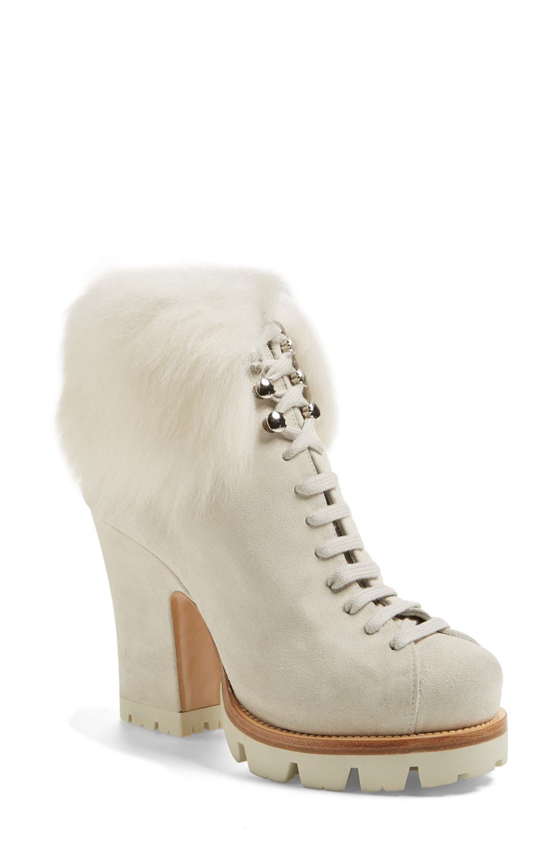 Prada Suede Ankle Boot (Women) Nordstrom