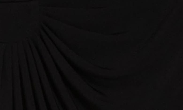 CONNECTED APPAREL CHIFFON CAPE SLEEVE DRESS