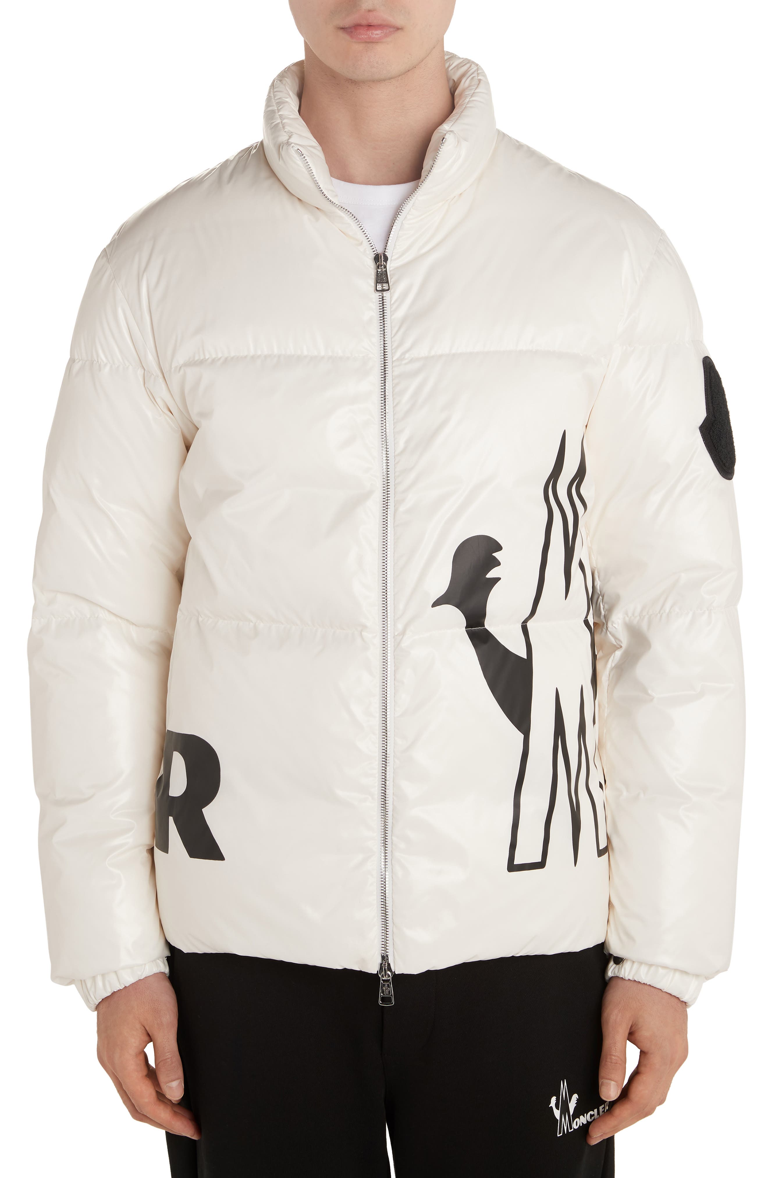 white moncler puffer jacket