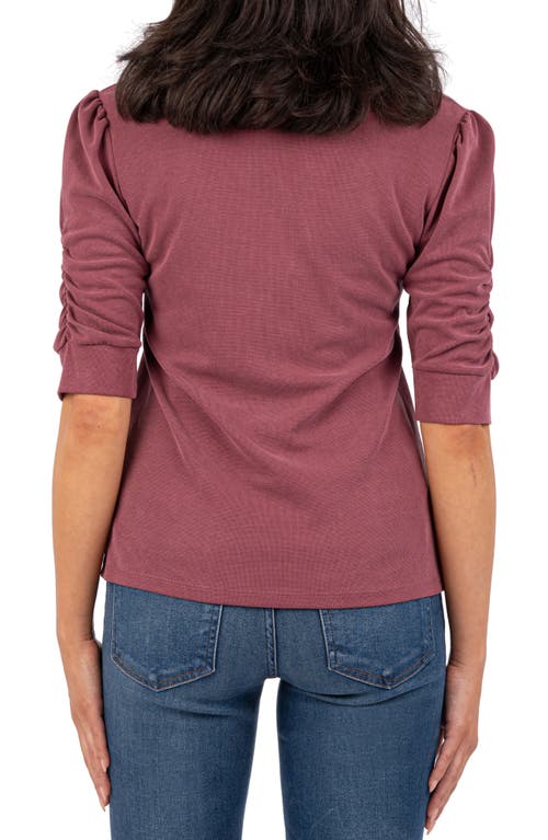 Shop Kut From The Kloth Maylee Shirred Sleeve Top In Berry