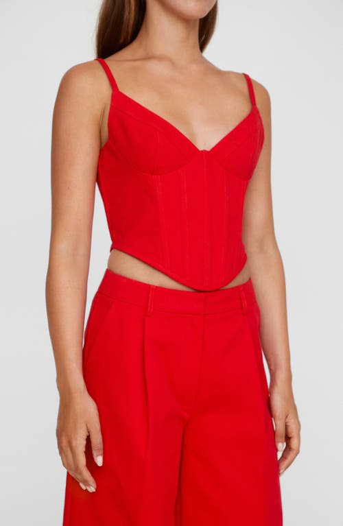 Shop Nasty Gal Crop Corset Top In Red