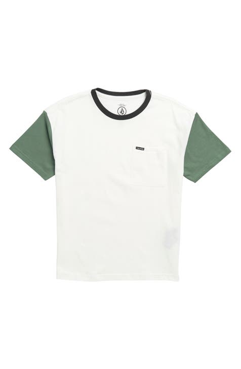 Kids' Overgrown Colorblock Cotton Cotton Pocket T-Shirt (Big Kid)