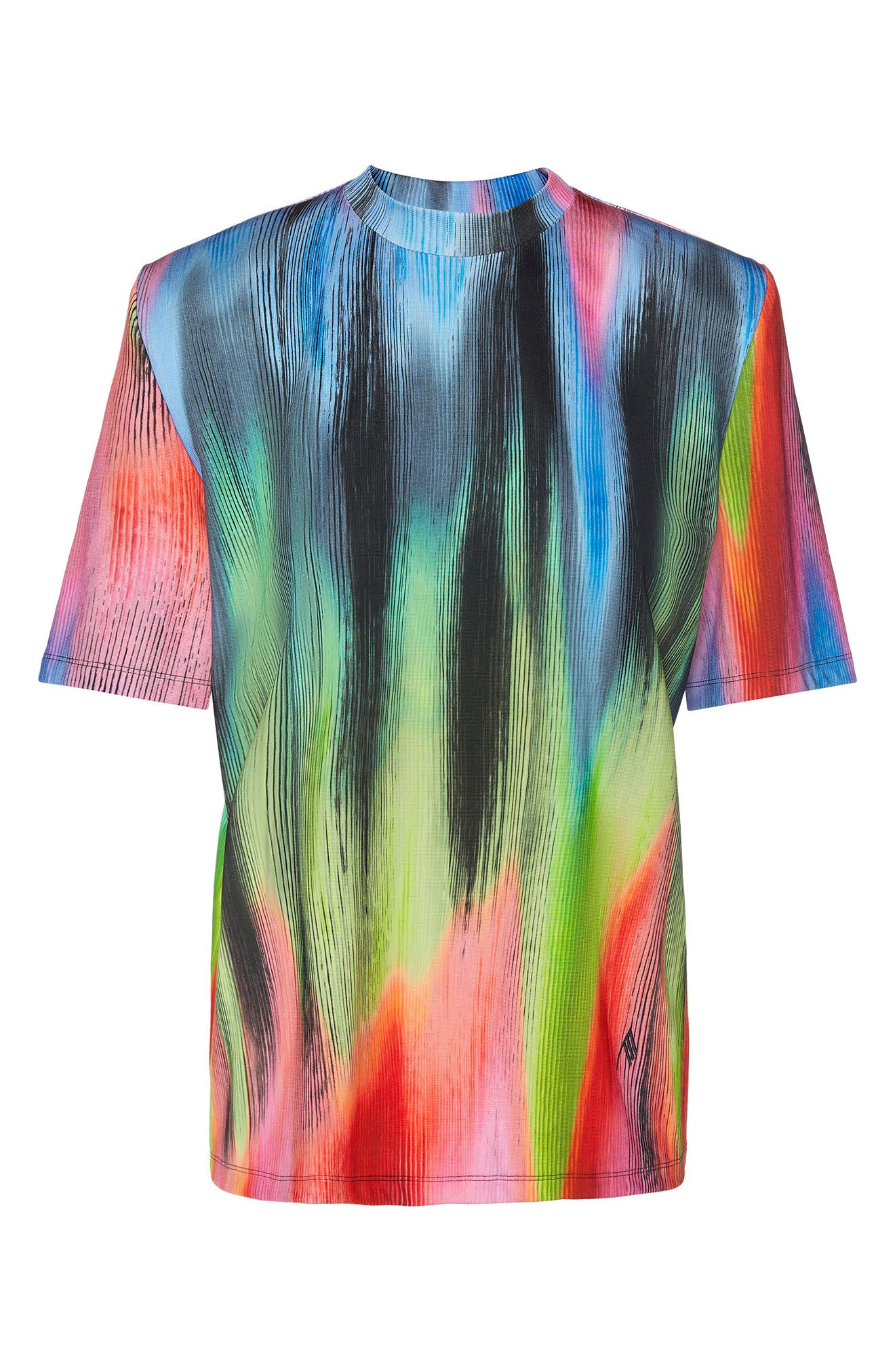 The Attico Bella Spectrum Print T-Shirt in Multicolor at Nordstrom, Size 0 Us