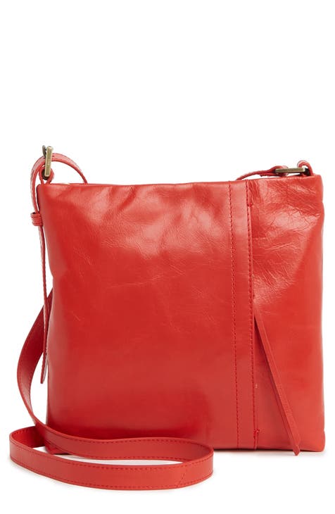Red Leather Crossbody Bags for Women