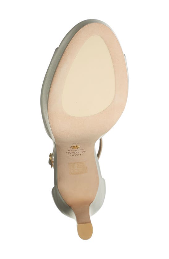 Stuart Weitzman Disco Platform Sandal In White