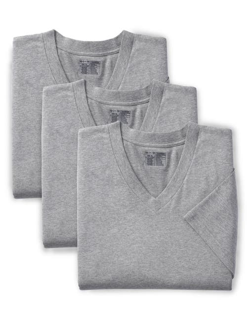 Harbor Bay 3-pk. V-neck T-shirts In Grey