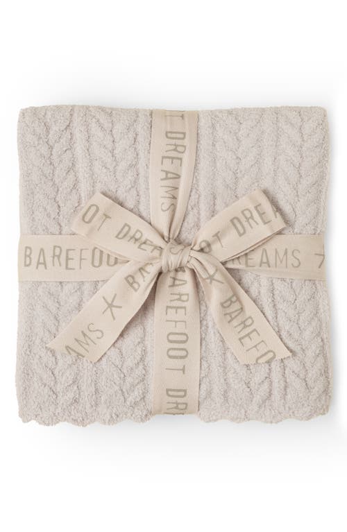 Shop Barefoot Dreams Cozychic® Heirloom Receiving Blanket In Stone