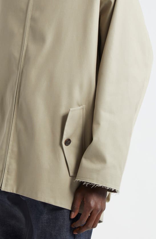 Shop Maison Margiela Beetle Back Gabardine Trench Jacket In Col. 81