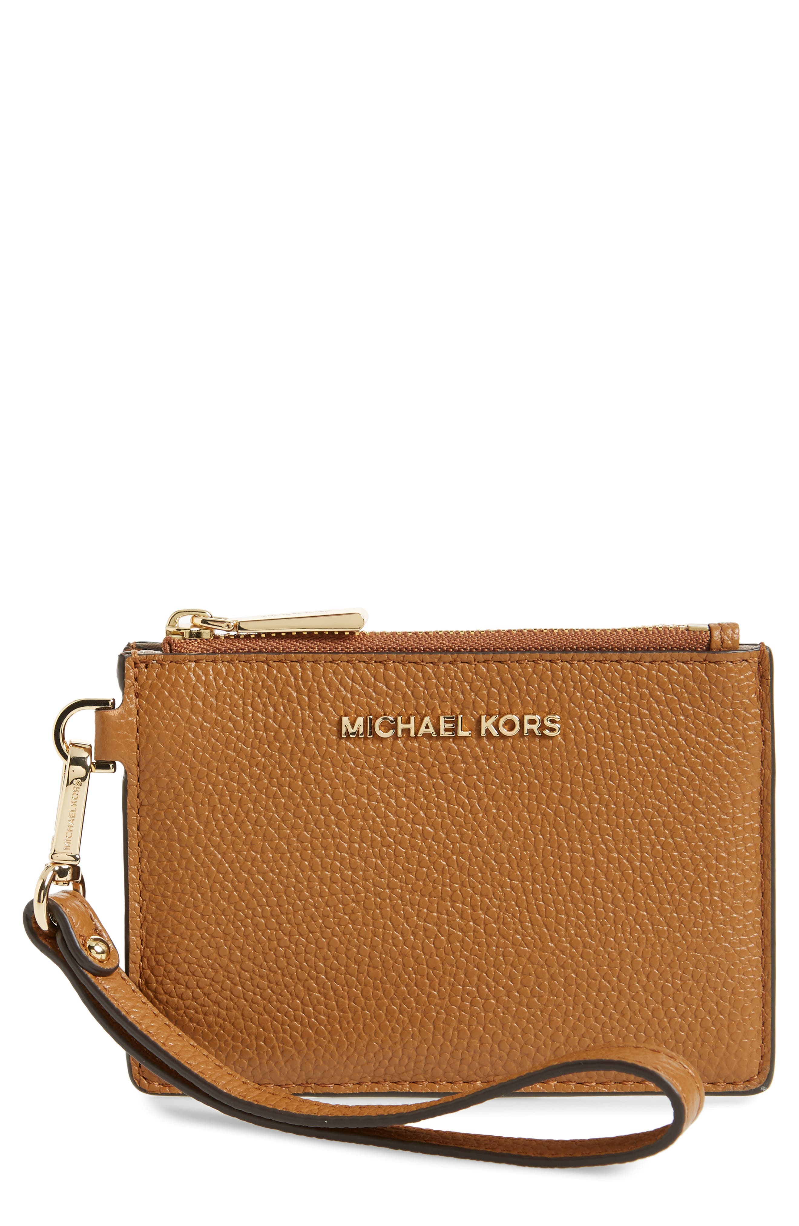 michael kors pebbled leather coin purse