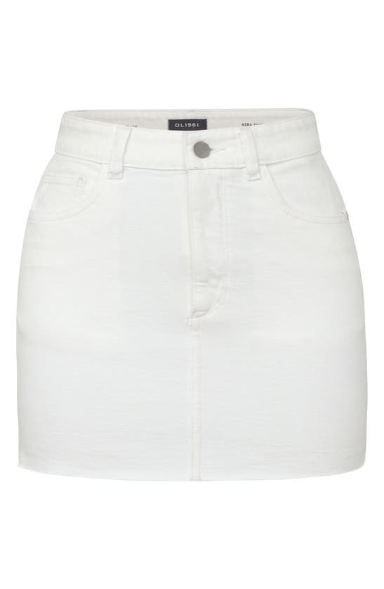 Shop Dl1961 Asra High Waist Denim Skirt In White