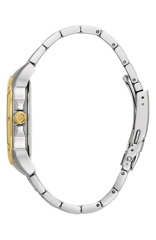 Bulova Skeleton Dial Automatic Two-tone Bracelet Watch, 40mm In Two-tone
