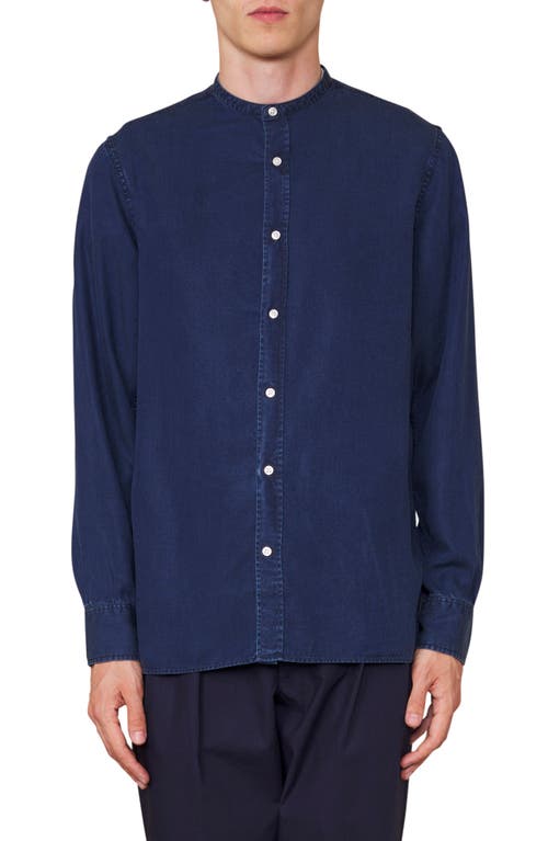 Officine Générale Gaston Denim Button-Up Shirt Dark Indigo at Nordstrom,