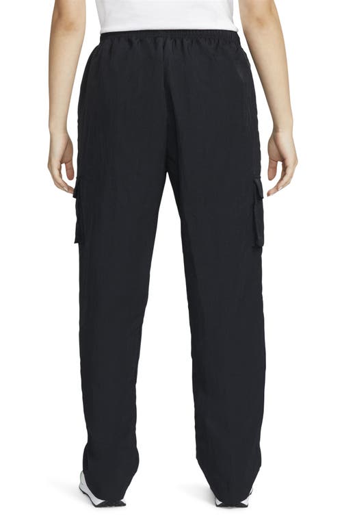 Shop Nike Sportswear Essential Cargo Pants In Black/white