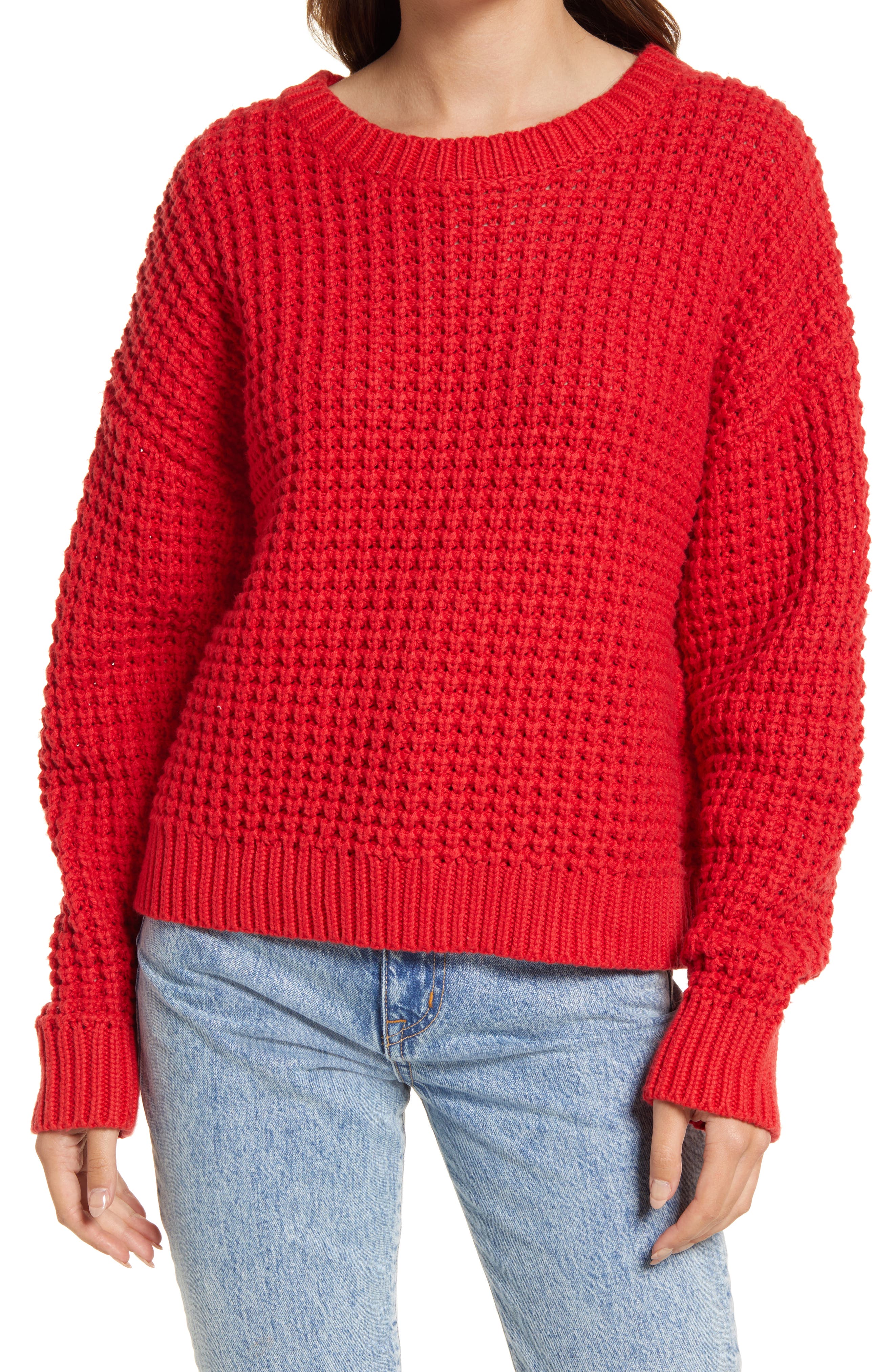 red sweaters for women