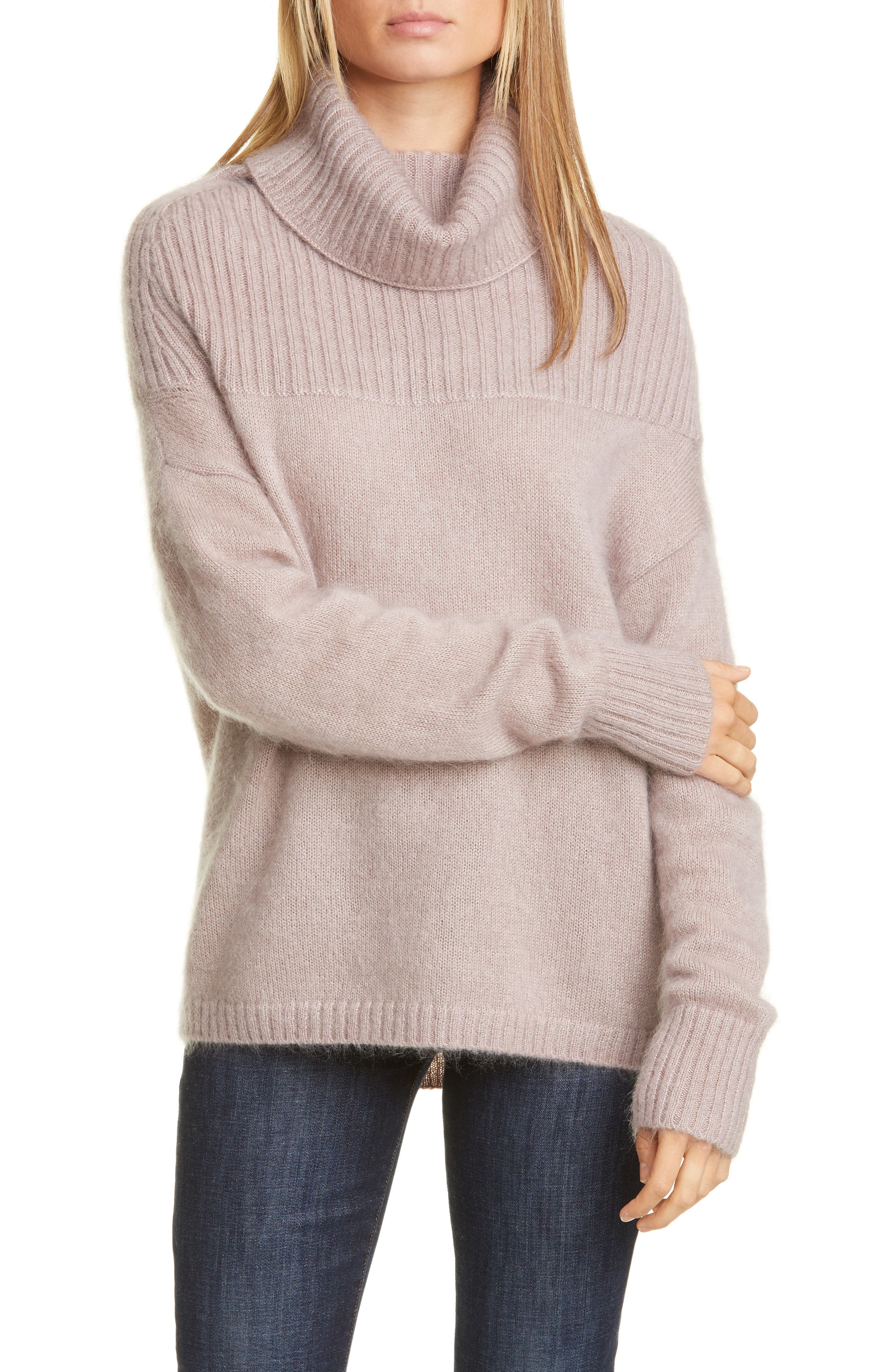 oversized cowl neck sweatshirt