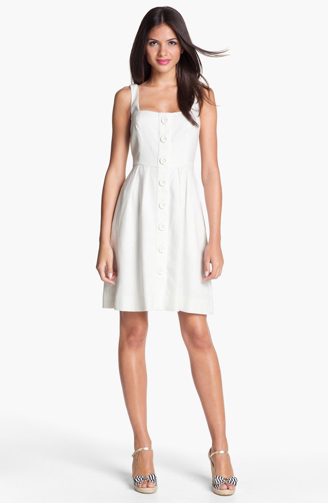 kate spade new york 'lydia' linen blend aline dress Nordstrom