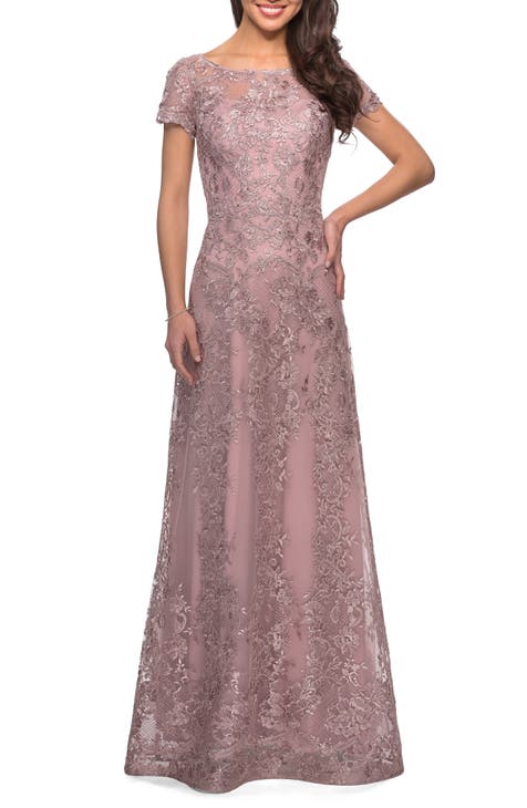 Shimmer Lace Gown