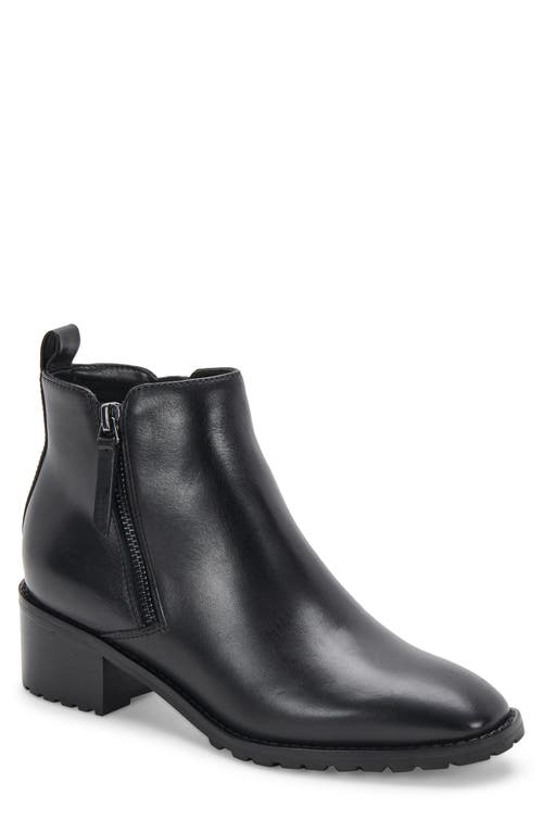 Blondo Samara Waterproof Leather Bootie in Black Leather 