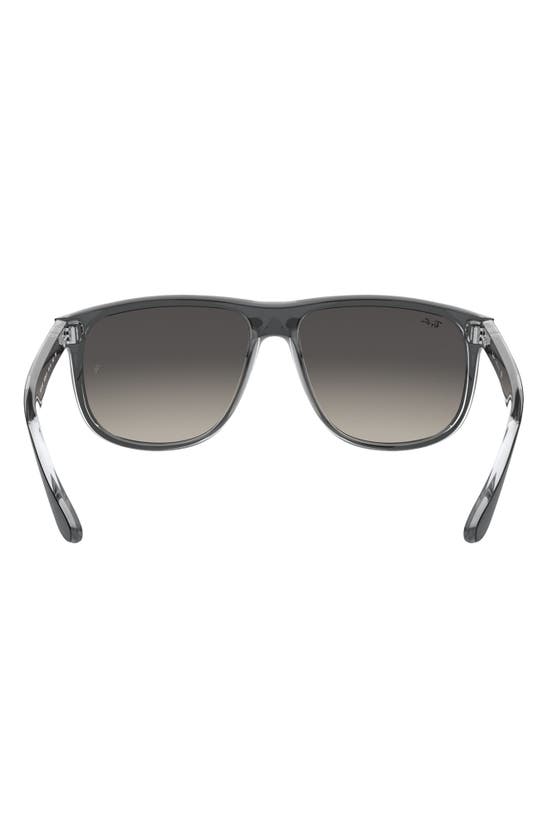 Shop Ray Ban Ray-ban Boyfriend 60mm Flat Top Sunglasses In Grey Gradient