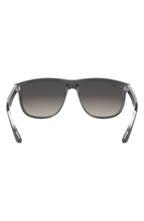 Ray Ban Boyfriend 60mm Flat Top Sunglasses In Grey Gradient