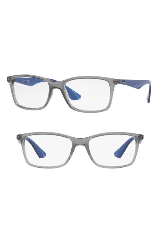 Shop Ray Ban 54mm Optical Glasses In Transparent Grey