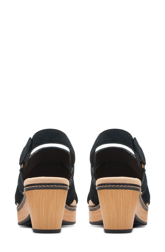 Shop Clarks ® Seannah Glow Sandal In Black Suede