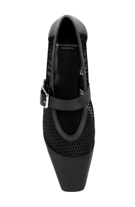 Shop Vagabond Shoemakers Wioletta Mesh Mary Jane Flat In Black