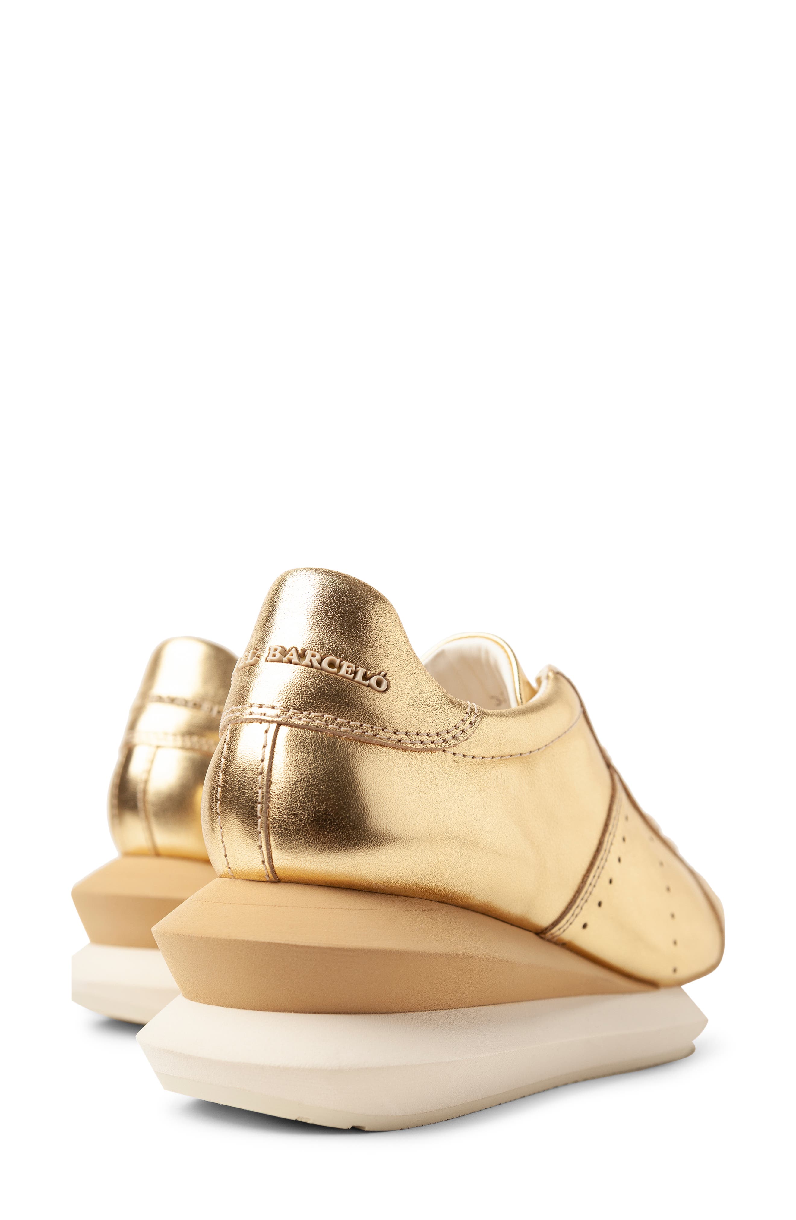 silver metallic wedge sneakers