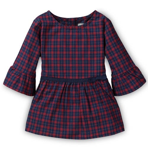 Hope & Henry Baby Girls' Ruffle Peplum Blouse, Infant In Red Plaid