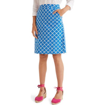 Boden Francesca A-Line Skirt, Blue