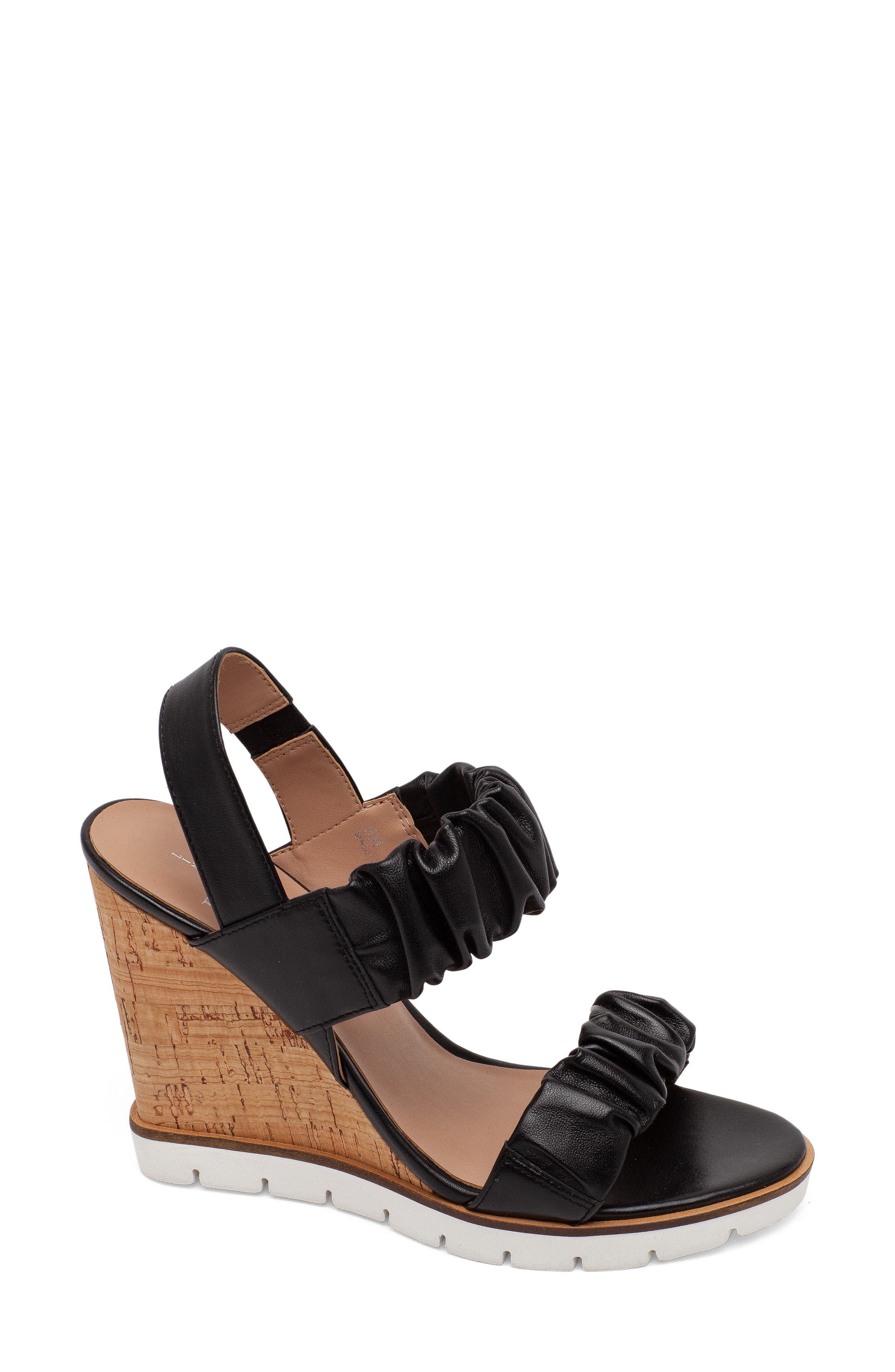 Nordstrom Women Shoes High Heels Wedges Wedge Sandals Cacatua Wedge Slingback Sandal in Combi Negro at Nordstrom 
