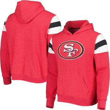 Men's NFL x Staple Red San Francisco 49ers Split Logo Pullover
