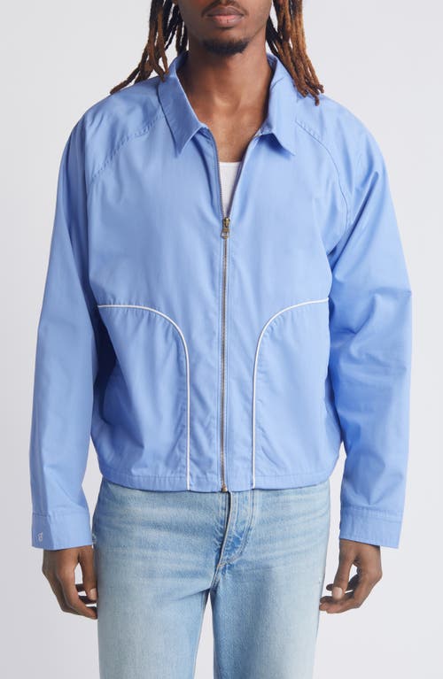 Shop Elwood Western Vented Poplin Jacket In Glacier