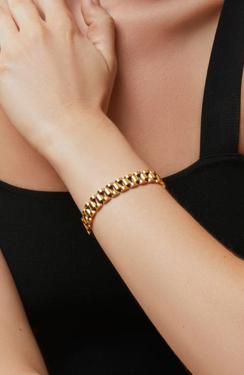 Shop Ana Luisa Watch Strap Bracelet In Gold