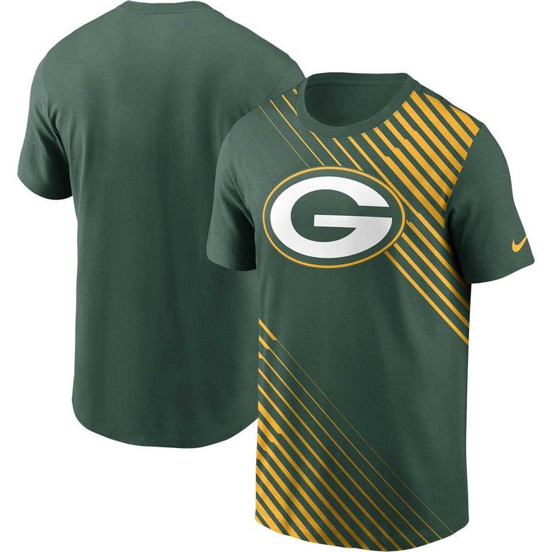 Shop Nike Green Green Bay Packers Yard Line Fashion Asbury T-shirt