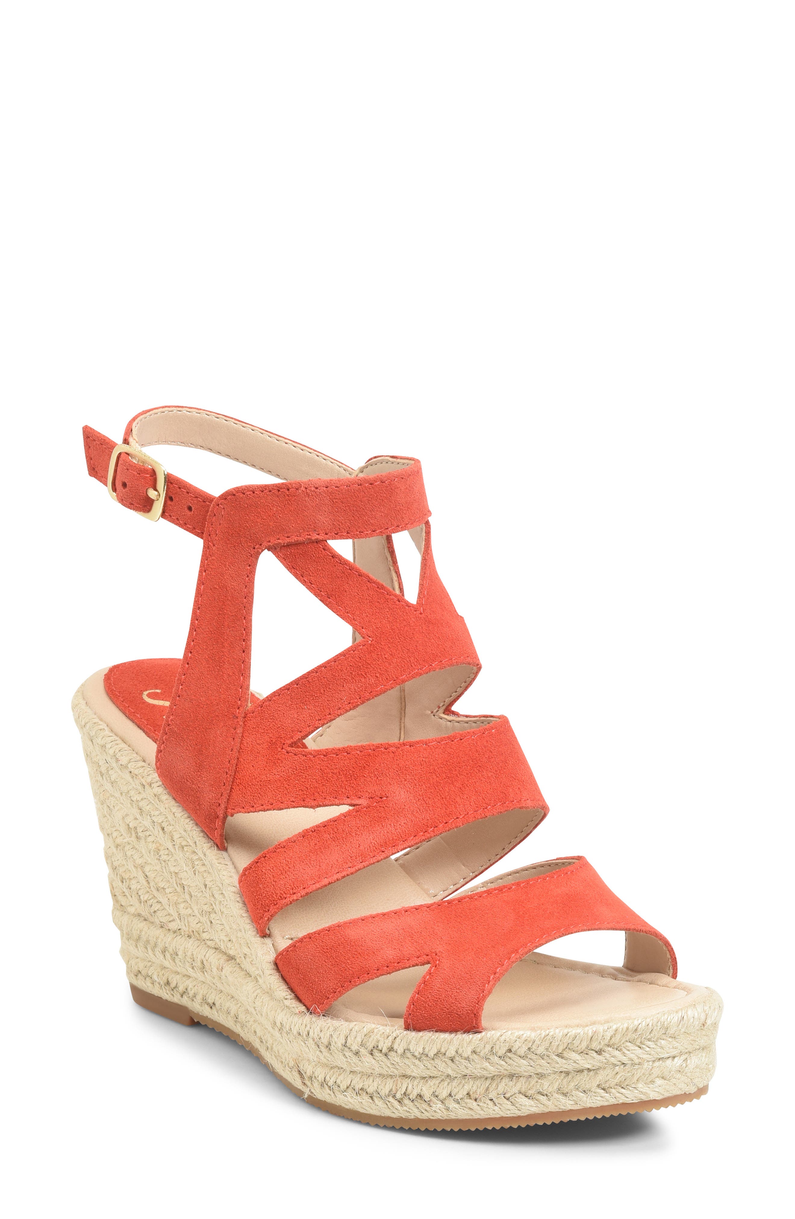 Sofft | Shandy Tomato Suede Wedge 
