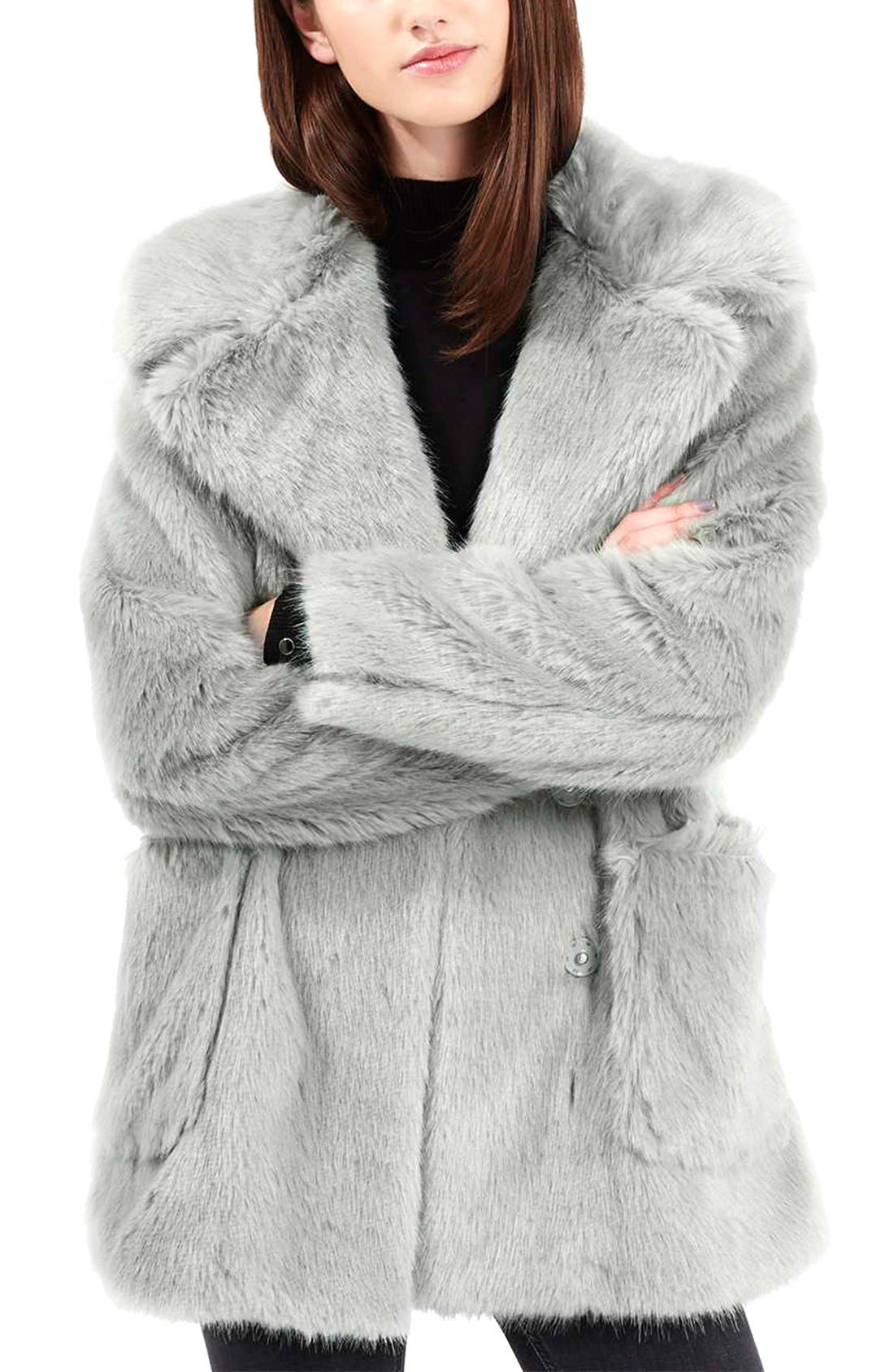 'Claire' Faux Fur Coat Nordstrom