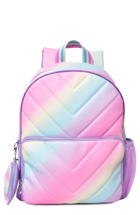 Under One Sky, Bags, Iridescent Mini Unicorn Backpack With Rainbow Faux  Hair