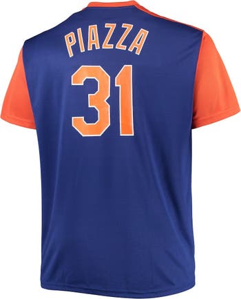 Men’s Nike Mike Piazza New York Mets Cooperstown Collection Name & Number  Black T-Shirt