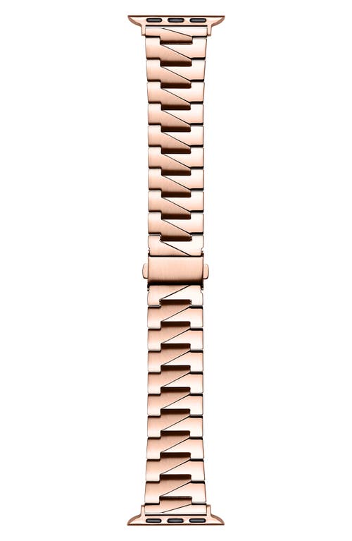 Stainless Steel Apple Watch Watchband in Rose Gold