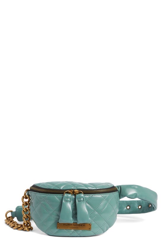 Shop Kurt Geiger Brixton Small Belt Bag In Mid Blue